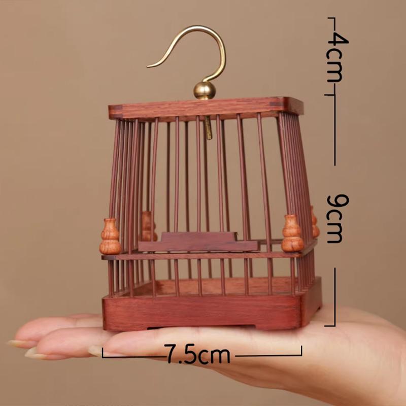 9x7.5cm Grasshopper Cage Cricket Insect Pet Cage House Catcher Feeding Wood Cage Small Parrots Finch Pets Birdcages New