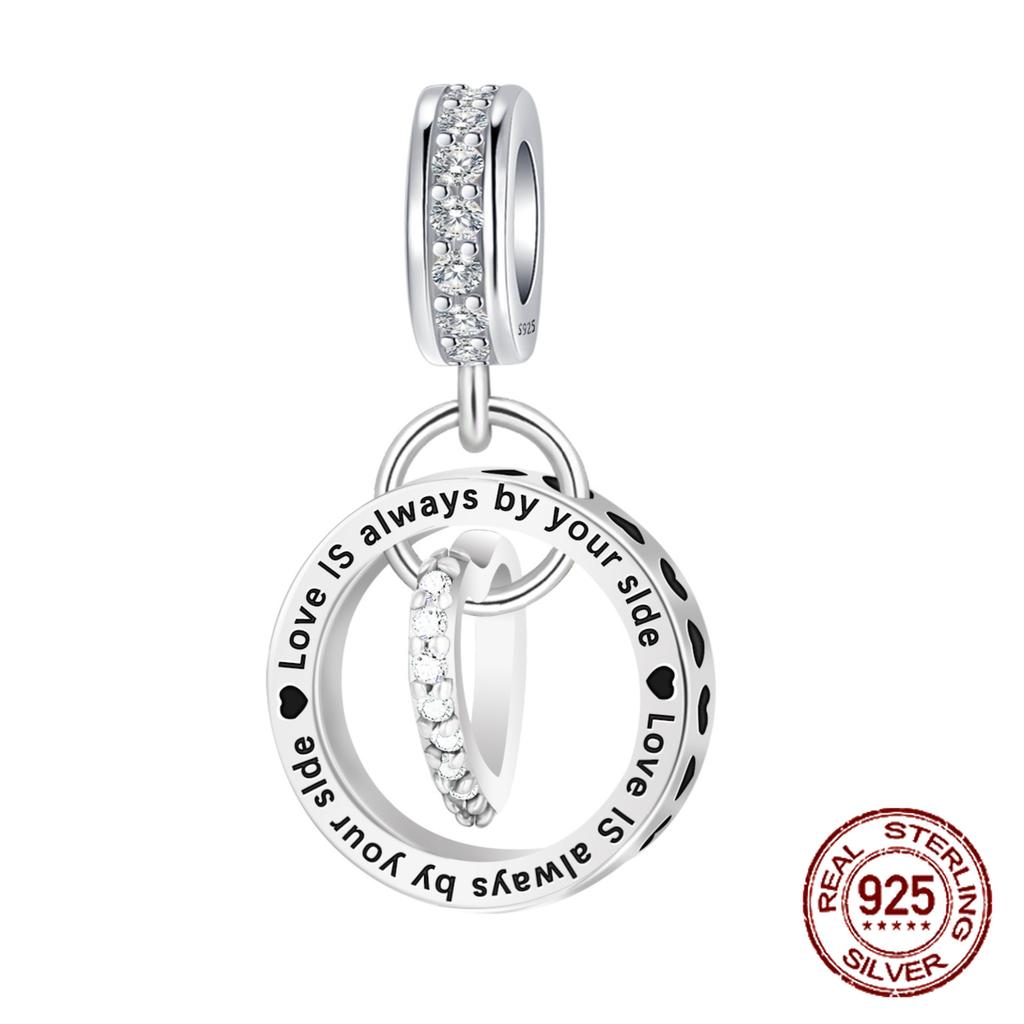 Шармы Бусины Медь Однотонный Буква Семья Навсегда Дерево Жизни Циркониевые Бусины Подходят для DIY Браслетов Ювелирные Изделия