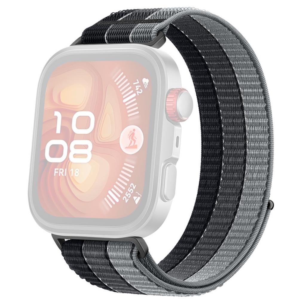 Цветной нейлоновый ремешок-петля для Huawei Watch Fit 4 Pro/Fit 4/Fit 3 с застежкой-липучкой