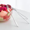 1Pcs Creative Stainless Steel Flatware Fruit Fork Dinnerware Appetizer Snack Dessert Fork Kitchen Tableware