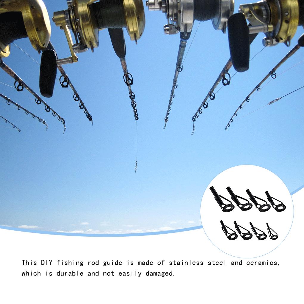 40 шт./комплект Кольца для замены направляющих колец удилища Противозахлестные Кольца для лески морской рыбы Снасть Наружные Соленая вода Пресная вода