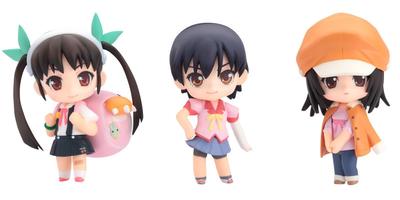 Набор 2 Nendoroid Petite Bakemonogatari ABS ПВХ раскрашенный экшн Том. (Немасштабный и фигурный)