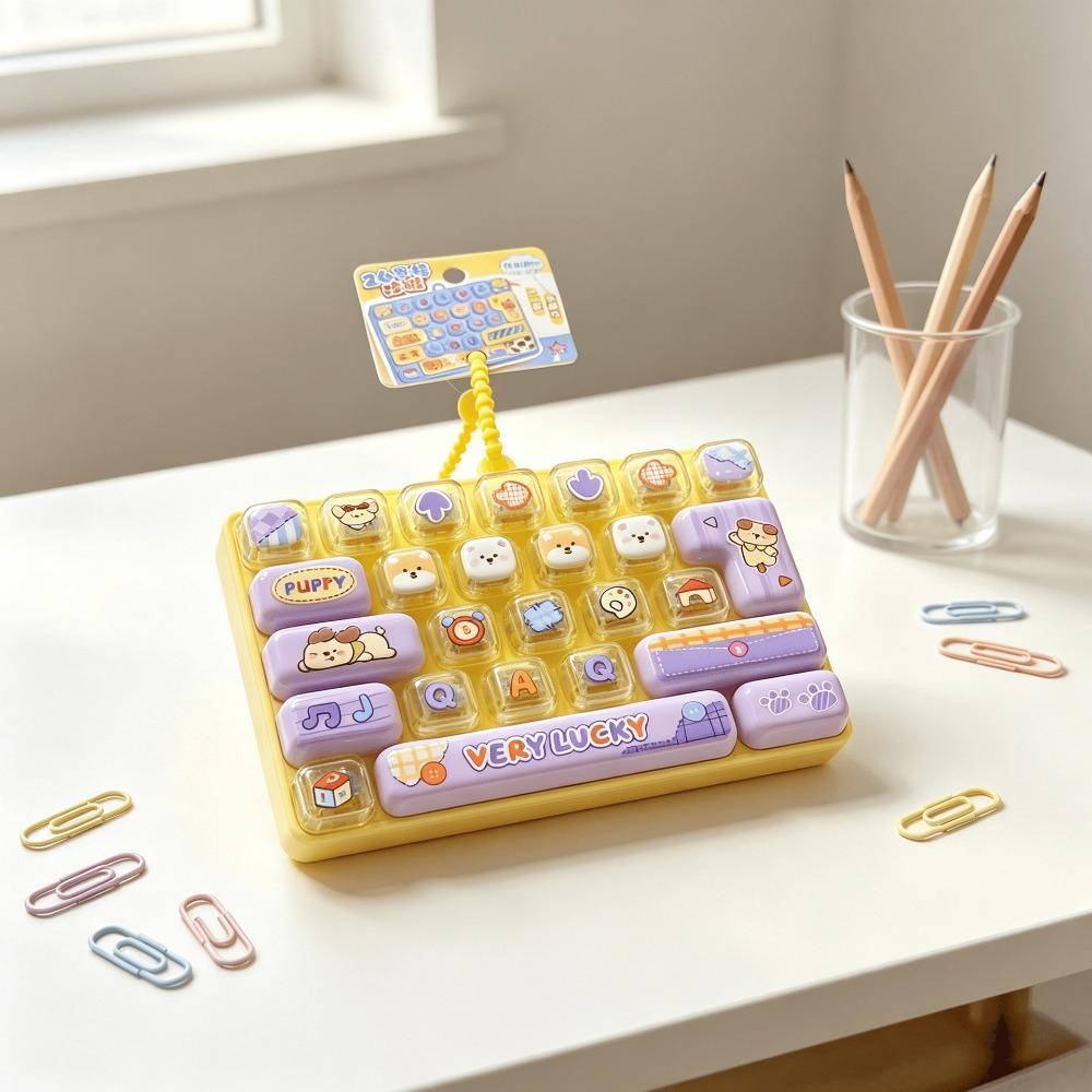 26-клавишная игрушка-антистресс с мультяшным узором, брелок, украшение для сумки