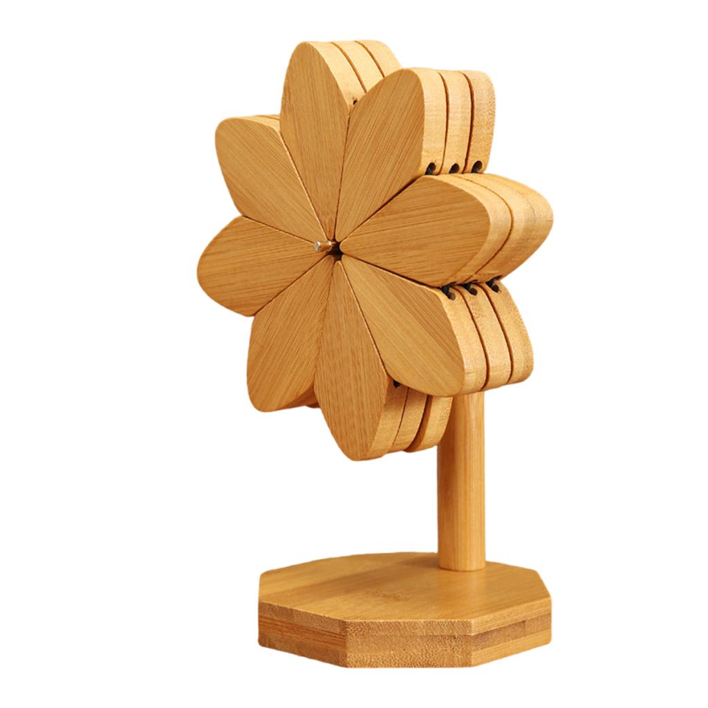 Деревянные протекторы для столешницы для горячих кастрюль, блюд, термостойкая кухонная подставка с основанием, аксессуары для обеденного стола