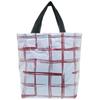 Used AUTHENTIC MARNI check Tote Bag Light blue/Red polyester/cotton