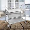Stainless Steel Mobile Serving Cart