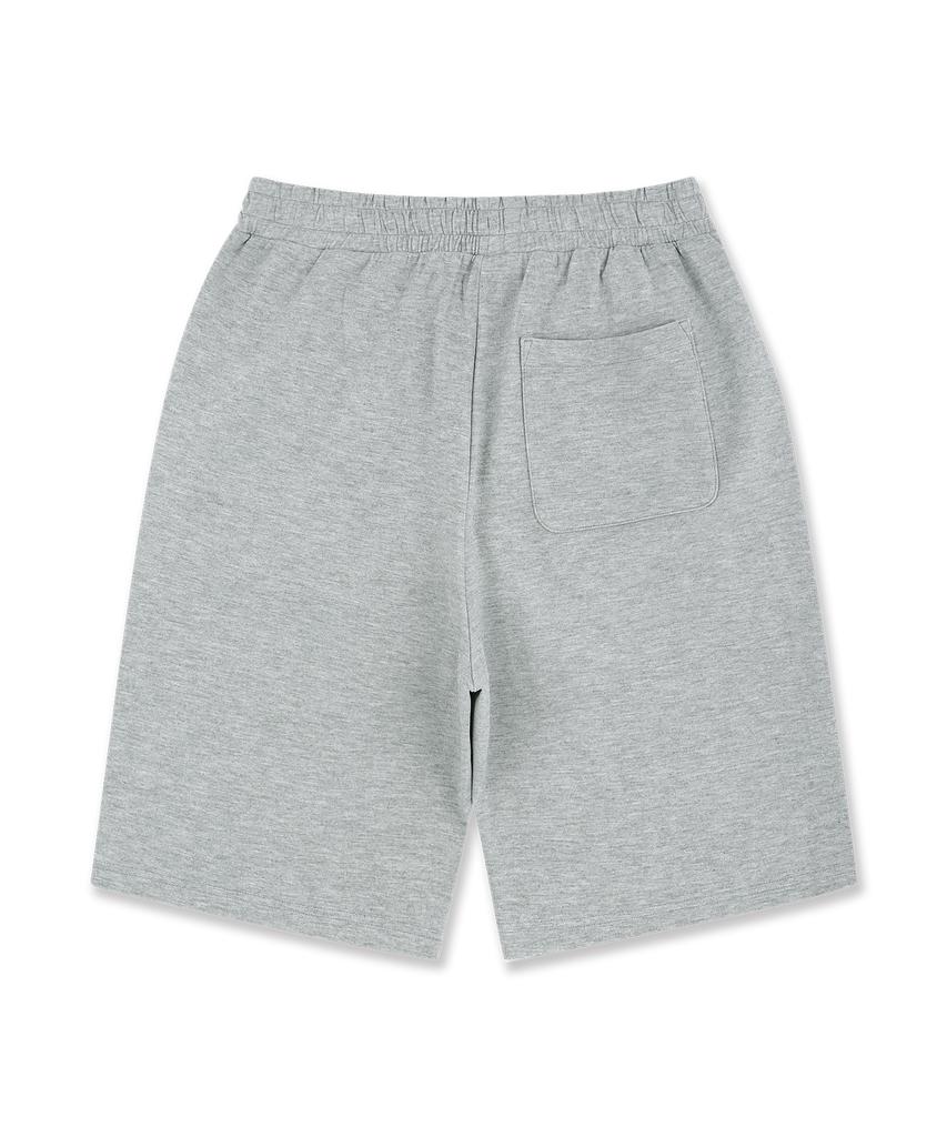 DOLPHIN WAVE APPAREL [2-Pack] Dolphin Arch Logo Silicone Print One-Pleat Sweat Shorts