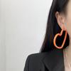 Простые серьги-кольца в форме сердца, преувеличенные серьги с сердечками, панк-украшения, большие серьги-кольца с сердечками для женщин