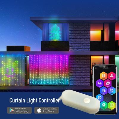 WiFi Светодиодная гирлянда-занавес с контроллером Dream Color: Пользовательские узоры и программирование DIY