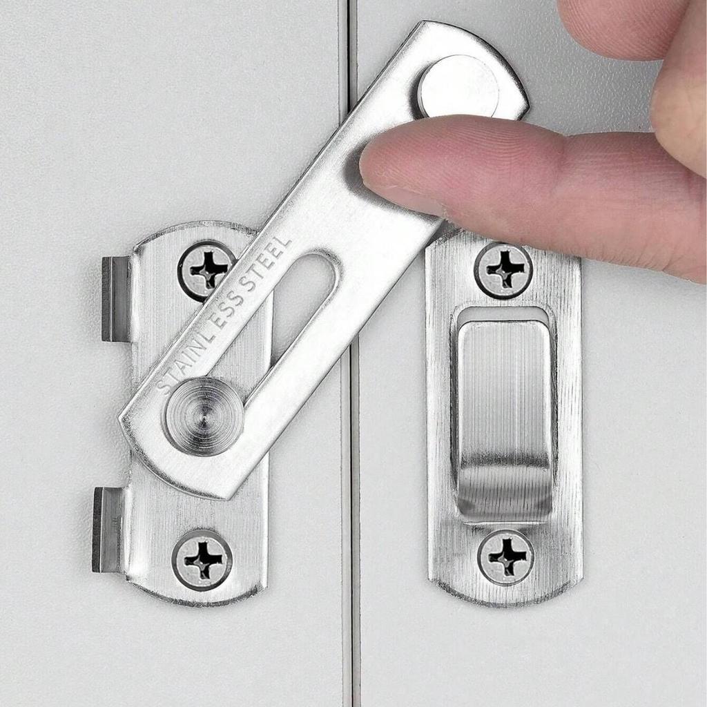 Modern Stainless Steel Sliding Bolt Latch for Bathroom, Pet Cage, Barn Door, Anti-theft Lock