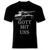 Футболка Gott Mit Uns Tiger немецкой армии, танковая танковая футболка времен Второй мировой войны