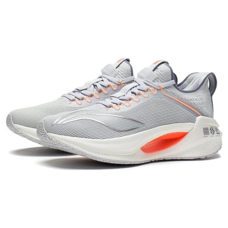 Li Ning Shadow Essential Устойчивые к истиранию Дышащие Низкие Беговые Кроссовки Мужские Серые ARRT007-3