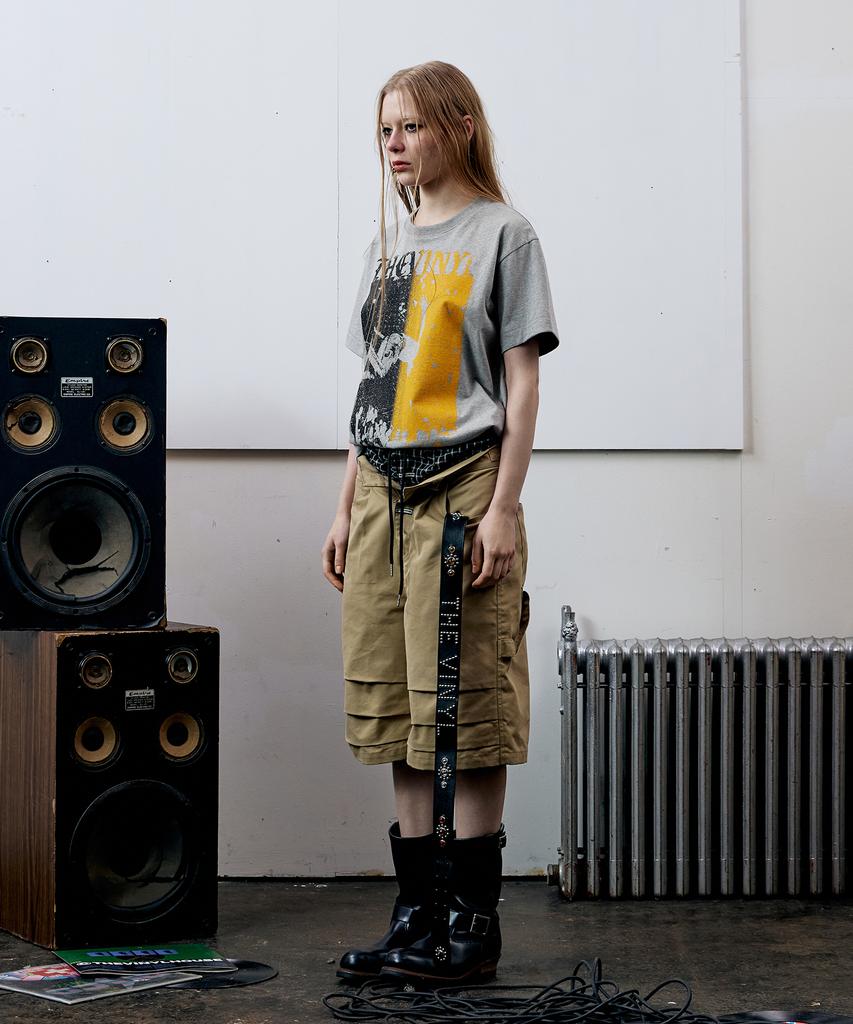 The Vinyl House Three-Quarter Dart Pants Beige