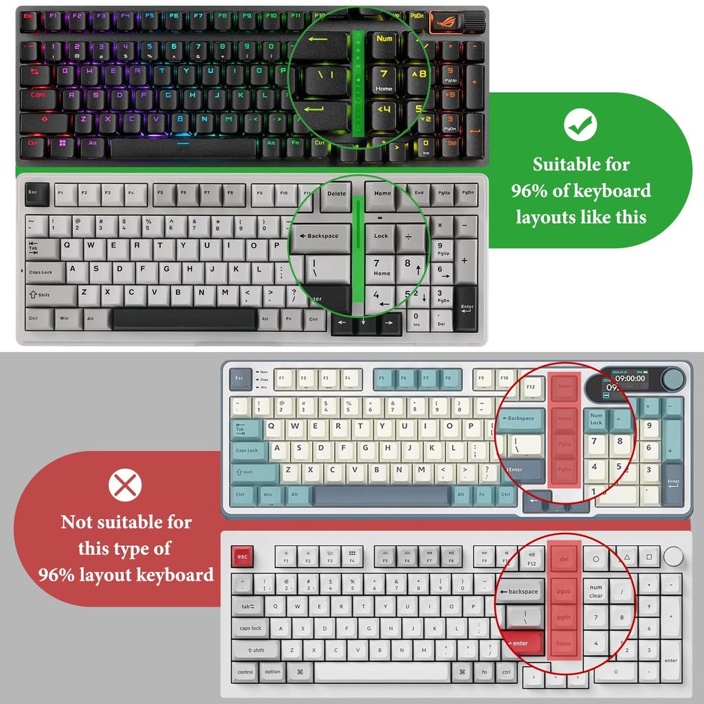 Geekria Keyboard 100 Key Computer Hard Shell Travel Carrying Compatible with AULA EPOMAKER TH98 Keychron K4 90%-96% Case, Bag, F99, 96%, K4/ Pro/ V5/