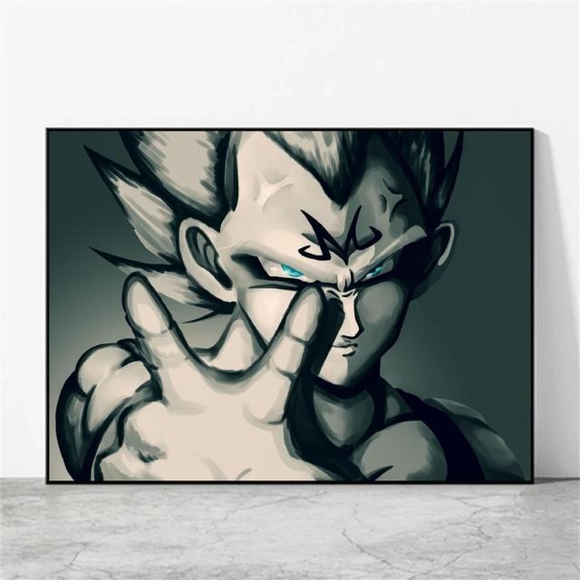 Canvas Art Painting Dragon Ball Wukong Wall Decoration Modern Living Room Cartoon Character Picture Poster