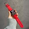 Спортивный силиконовый ремешок для Apple Watch Ultra 2 10 9 8 7 6 SE 5 4 Титановый металлический браслет для iWatch 42 мм 44 мм 45 мм 46 мм 49 мм