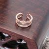 Розовое золото Легкая роскошь Полностью бриллиантовое Циркон Многослойное Наборное Открытое кольцо Женская индивидуальность Нишевое Кольцо на указательный палец Кольцо индивидуальности