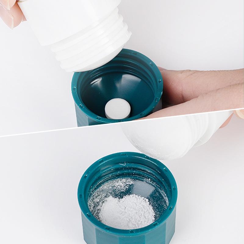4 In 1 Portable Pill Medicine Crusher Splitter Tablet Divider Cutter Drugs Storage Box Powder Tablet Grinder 4 Layer Travel Pill Box