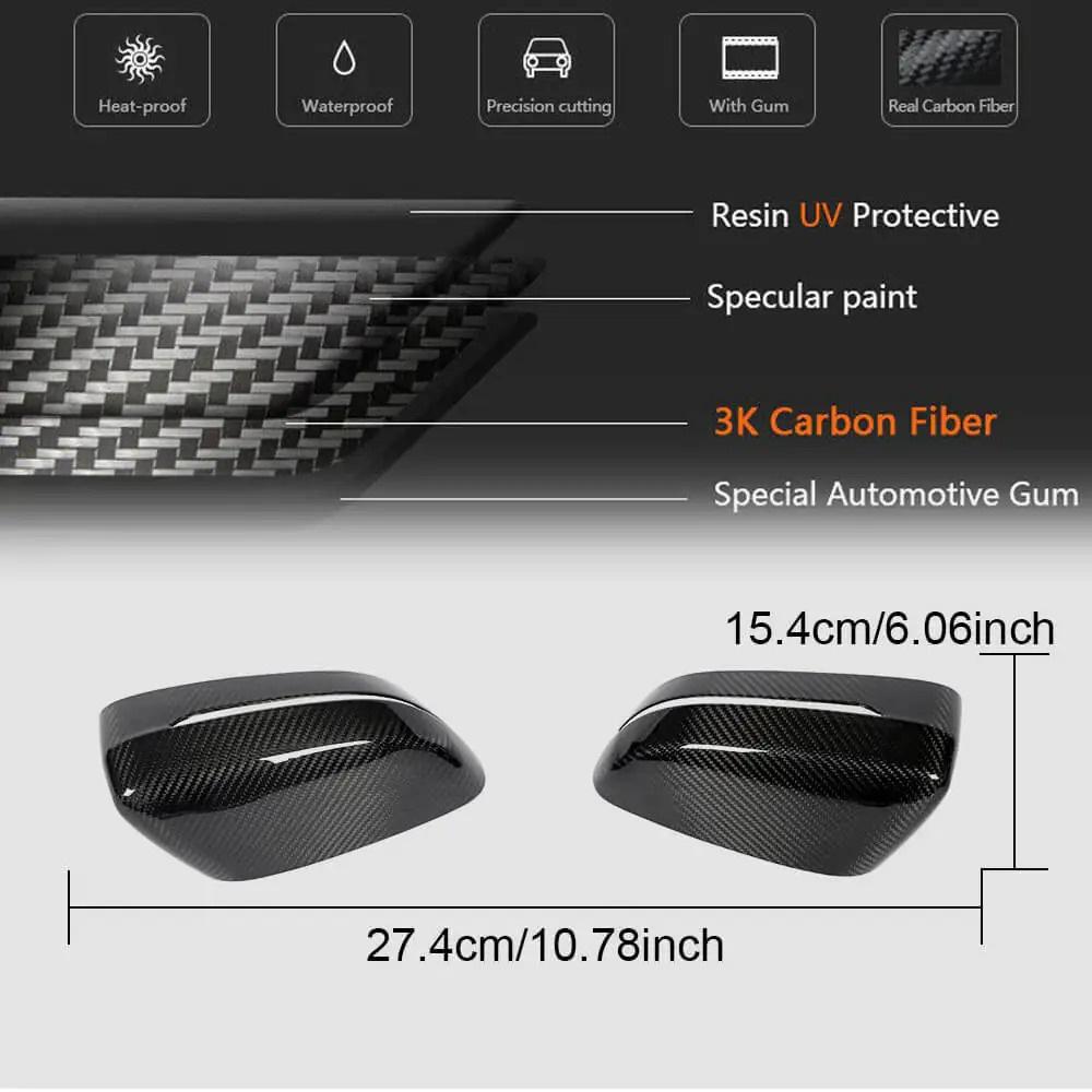 Накладки на зеркала M-Look Сухой карбон для BMW 7 серия G11/G12