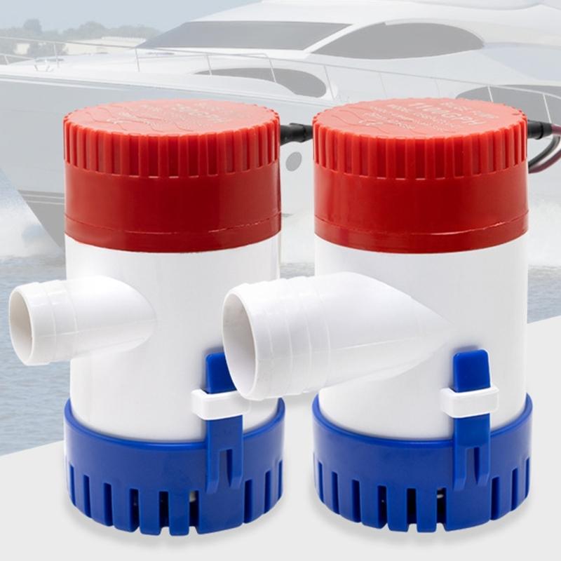 Погружной 12-вольтовый трюмный насос 750GPH/1100GPH для откачки воды из небольшой лодки, Морской насос для удаления воды с корпусом из АБС-пластика и напором 3 м