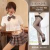 Sexy lingerie uniform seduction senior outfit sexy campus pleated skirt cosplay skirt suit