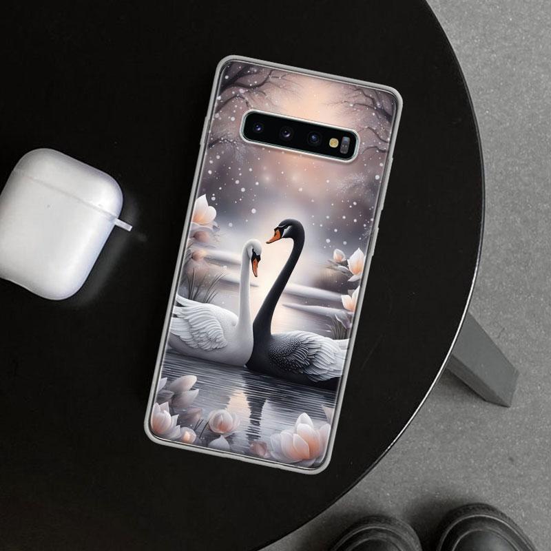 Черный лебедь Благородный Чехол-крышка для телефона для Samsung Galaxy S26 S25 Edge S24 S23 Ultra S22 Plus S21 FE S20 + Художественный Индивидуальный Fundas Gala