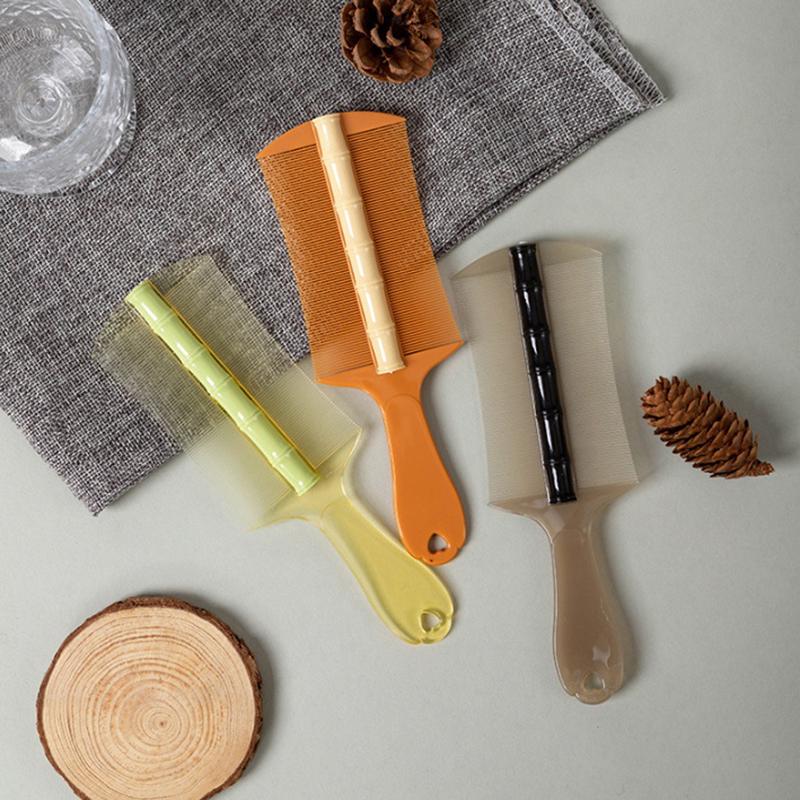 Пластиковый гребень от вшей, двухсторонний, с супергустыми зубцами, удаляет перхоть, очищает кожу головы, массажирует кожу головы, удаляет блох, инструменты для волос