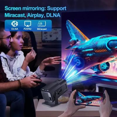 Проектор HY320 Mini 4K, 720P, Android 11, ANSI, WIFI6, BT5.0, просмотр фильмов на открытом воздухе, ноутбук, поворотный, 320 °