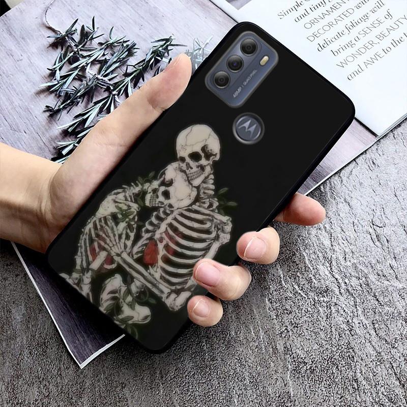 Skeleton Phone Case For Moto G84 G22 G32 G42 G52 G62 G53 G72 G60 G60S G100 G10 G20 G30 G13 G50 G 5G G Pure