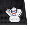 Heat Resistant Anti Slip Barber Station Pad Black Siliconen Mat Hairdressing Tools Pad