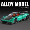 1/24 Pagani Huayra BC Сплав Спортивная Модель Литой Металл Гоночный Автомобиль Транспортные Средства Модель Симуляция Звук Свет Коллекция Детская Игрушка Подарок