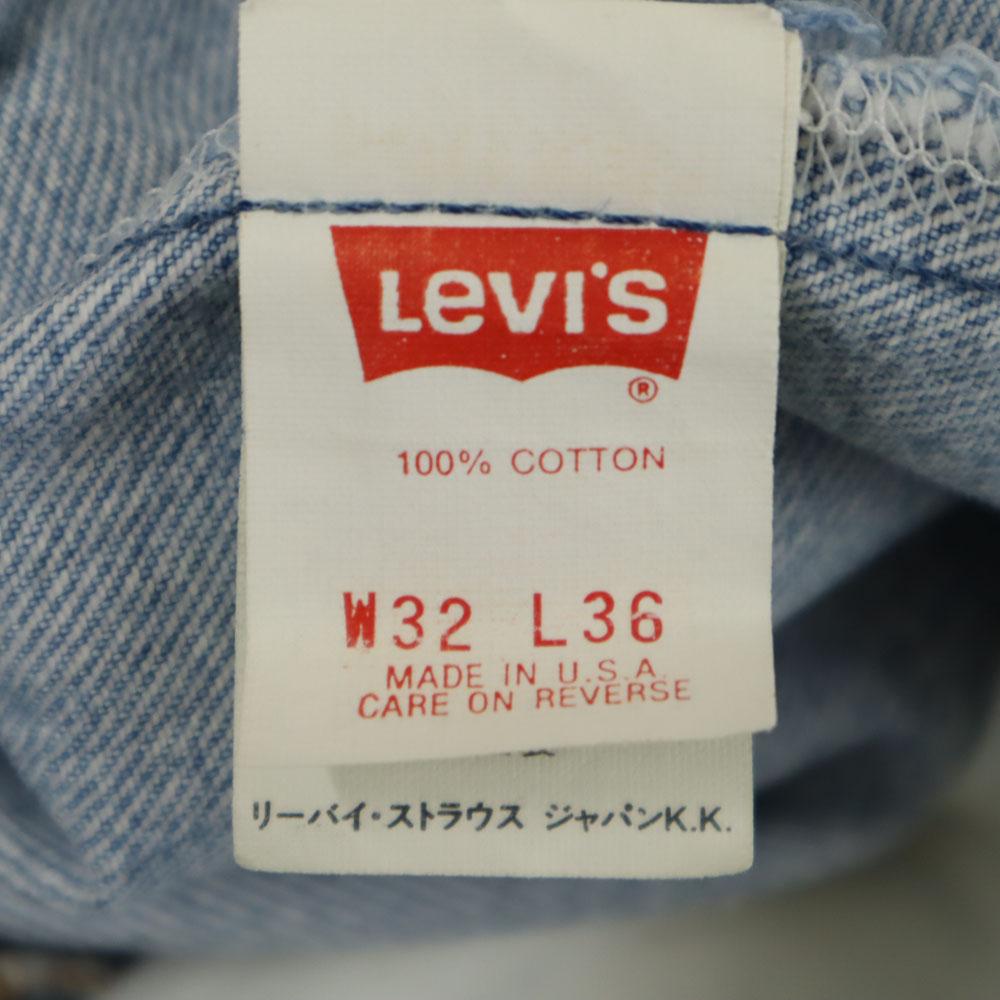 Levi's 90-е 501 Сделано в США старые Прямые джинсы w32 Застежка на пуговицах Мужские Б/У