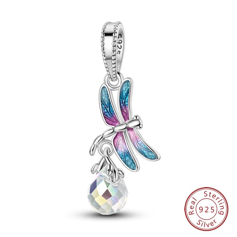 Fit Qikaola Original Bracelet Copper Flower Bird Series Charms Beads For Women Fashion Diy Jewelry Gifts Making