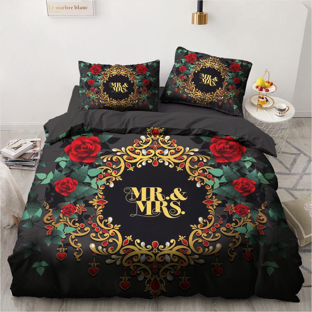 3D Digital Printing Custom Bedding Set,Twin Full Queen King,Blanket/Quilt/Duvet Cover Set Black Golden Butterfly Bedclothes