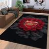 Arsenal Red Rose Designed floor mat, suitable as a non-slip mat for the living room or bedroom sofa