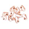 12 Pieces Clipon Earring Converter with Open Loop DIY Findings Rose Gold