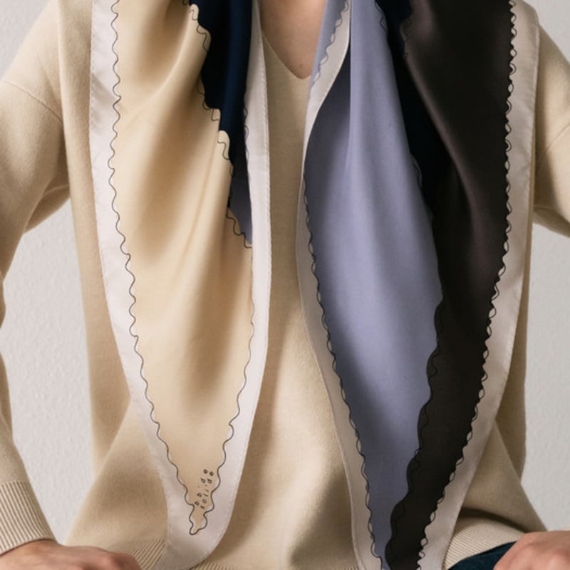 BB’DE SOLI’DE elf silk scarf (4color)