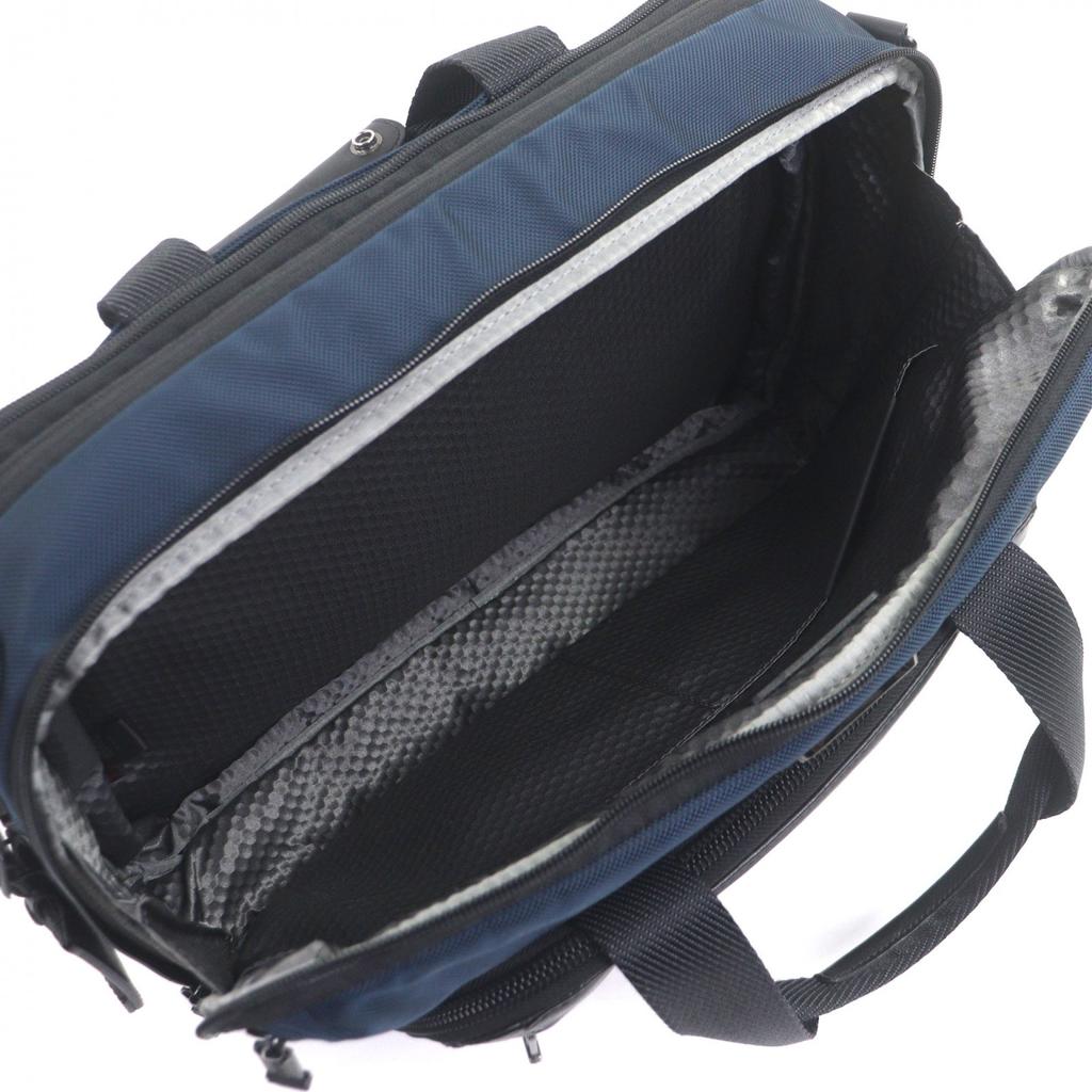 Great TUMI Briefcase BRAVO ALPHA Navy Nylon mens 232308NVY Used