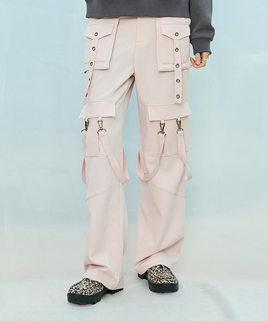 LARTIGENT L9 Metal Hole Pants(Pink)