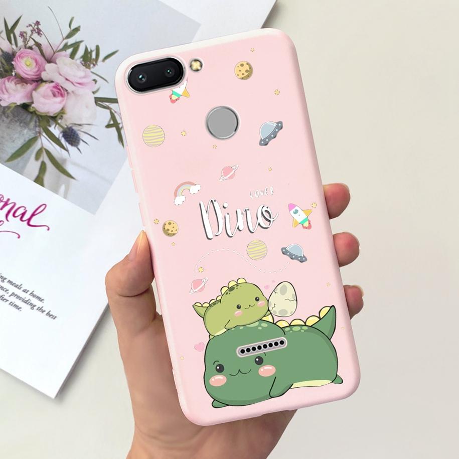 For Xiaomi Redmi 6 Case Redmi 6A Cover Cute Dinosaur Duck Cat Shockproof Bumper For Xiomi Redmi 6 6A Fundas Redmi6 Redmi6A Coque