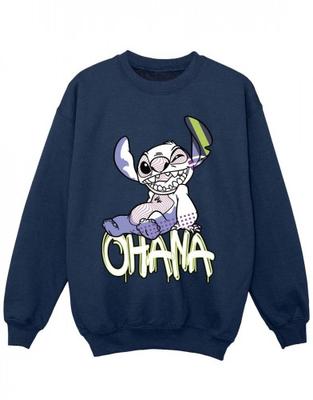 Толстовка с граффити для девочек Lilo And Stitch Ohana