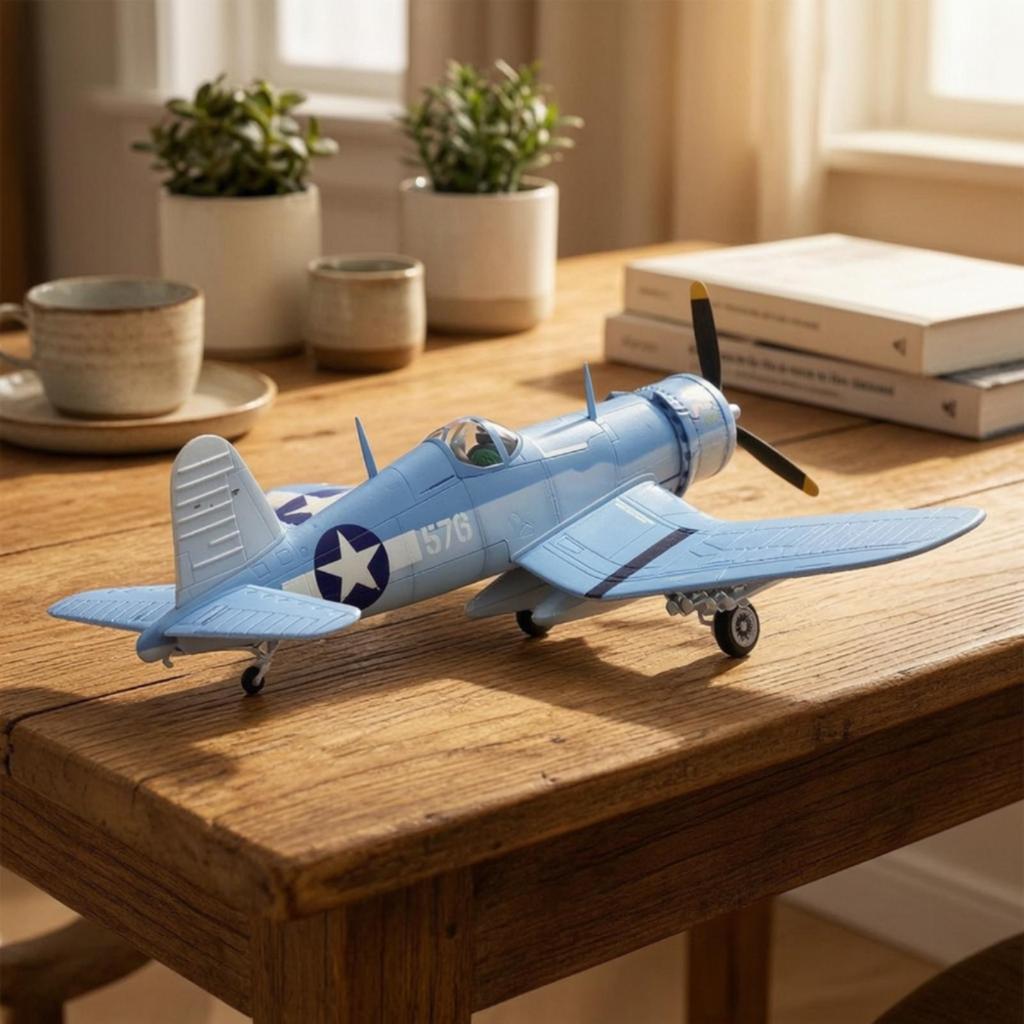 Модель F4U Corsair Реалистичная Игрушка Яркая для Книжной полки