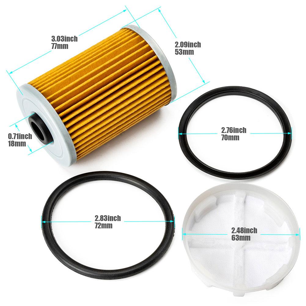 8m0093688 35-892665 Fuel Filter w/ Filtering Disk Set For Mercruiser Marine MIE Bravo 5.0L 5.7L 6.2L 8.1 MPI Engines Fuel Filters5