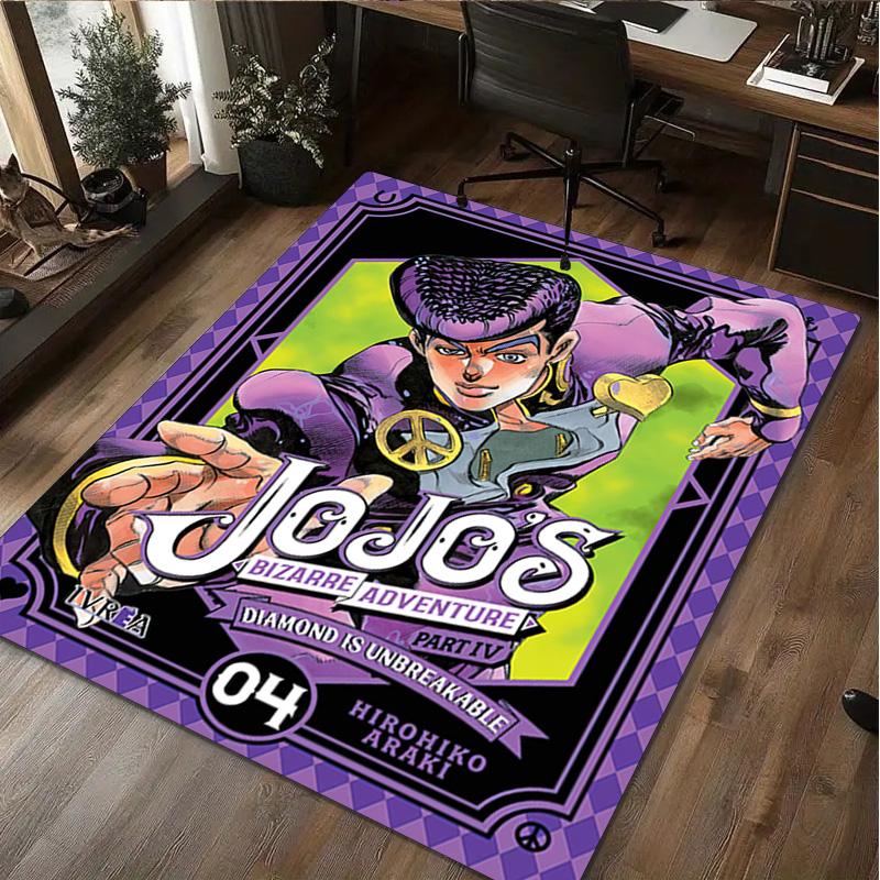 1Pc Jojo′s Bizarre Adventure Rug - Home carpet Office Decorative Carpet For Living Room Bedroom Door Mat Floor Rug Computer Chair Area Rug