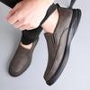 FashionSpring Autumn Fashion Leather Lightweight Slip-on Platform Men's Loafers Designer Soft Sole Casual Business Men's Dress Shoes