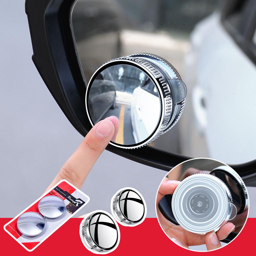 1Pair Blind Spot Mirror For Car Traffic Mirror Car Rear View Mirror 360 Degree Suck Cup Parking Assistant Convex Round Mirr X2Q5