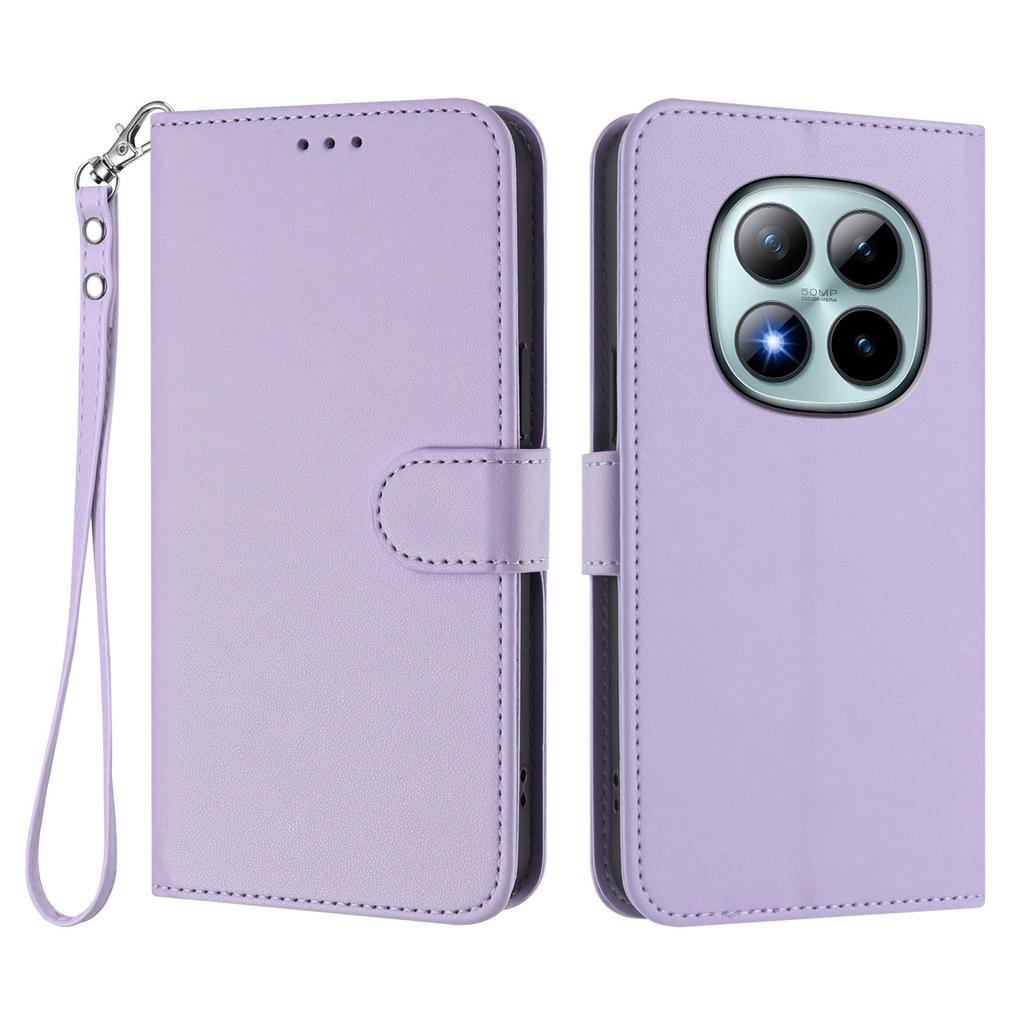 For Xiaomi Redmi Note 15 Pro+ 5G Leather Case Wallet Stand Phone Cover with Wrist Strap