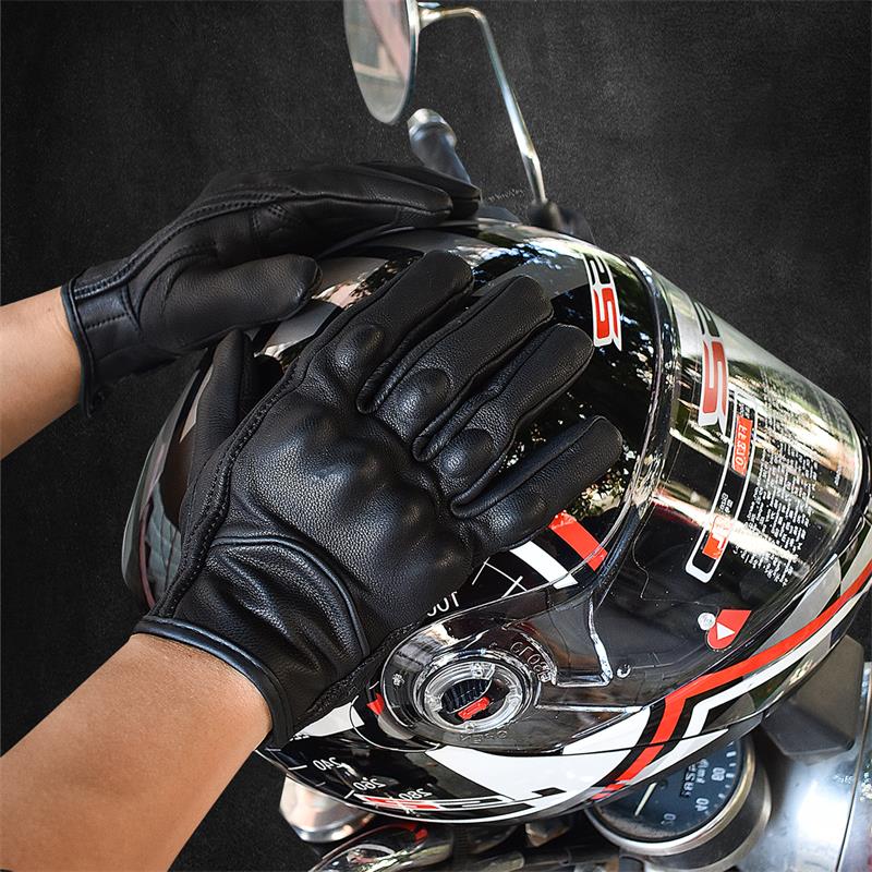 Мотоциклетные перчатки из козьей кожи для мужчин и женщин с сенсорным экраном, мотоциклетные перчатки для силовых видов спорта, перчатки для верховой езды