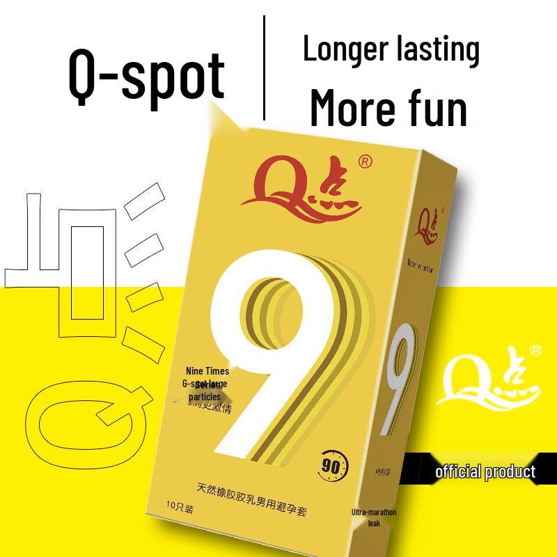 Q Point 369 Large Particle Thickened Desensitizing Condoms - Long-Lasting Delay for Men’s Safety by John Super Bird