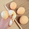 Unbreakable Artificial Egg Squeeze Toy Soft Rebound TPR Anti-stress Ball Pinch Toy Stress Relief Simulation Egg Props Funny Squishes Fidget